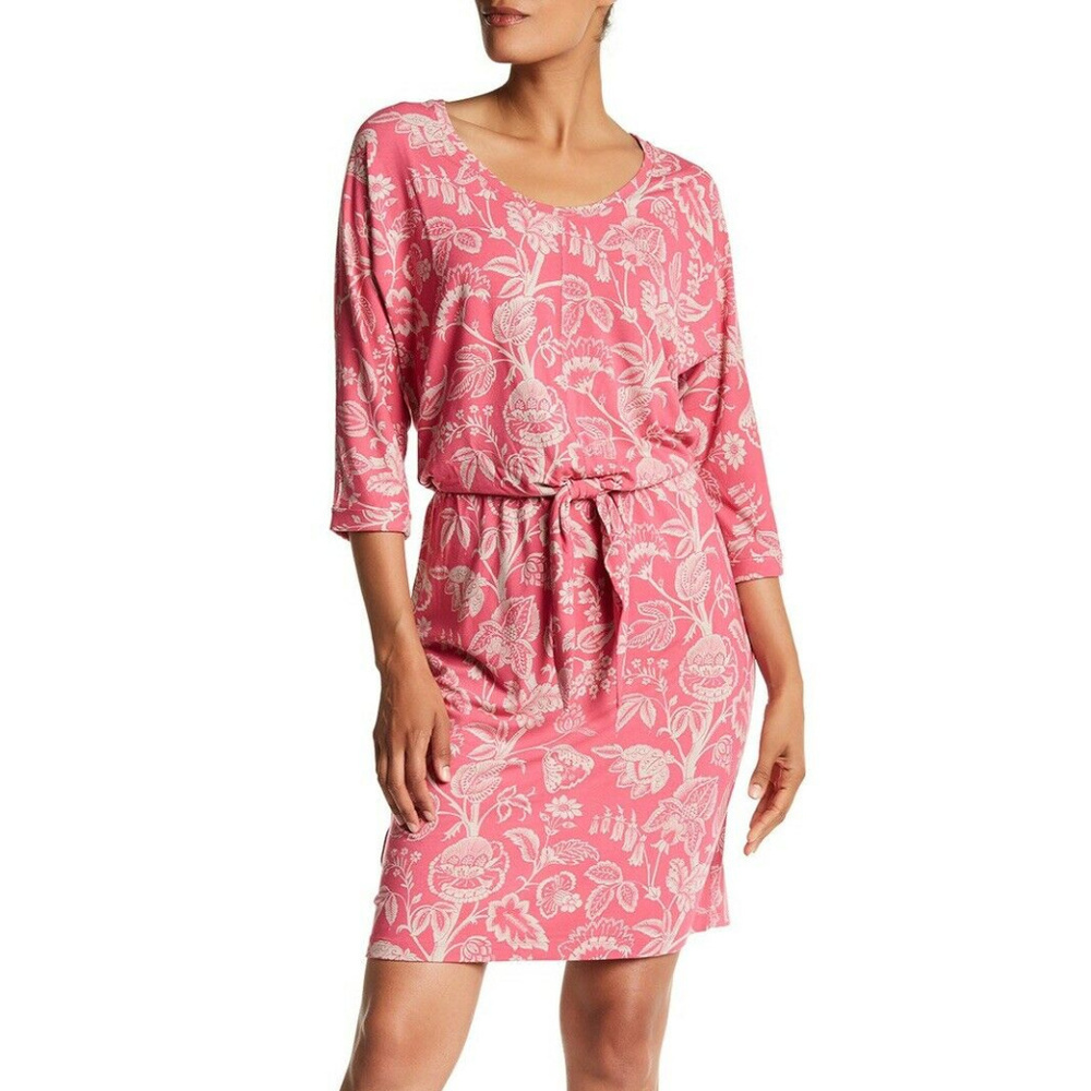 Tommy Bahama Copyrighted Print Jersey Tie Dress